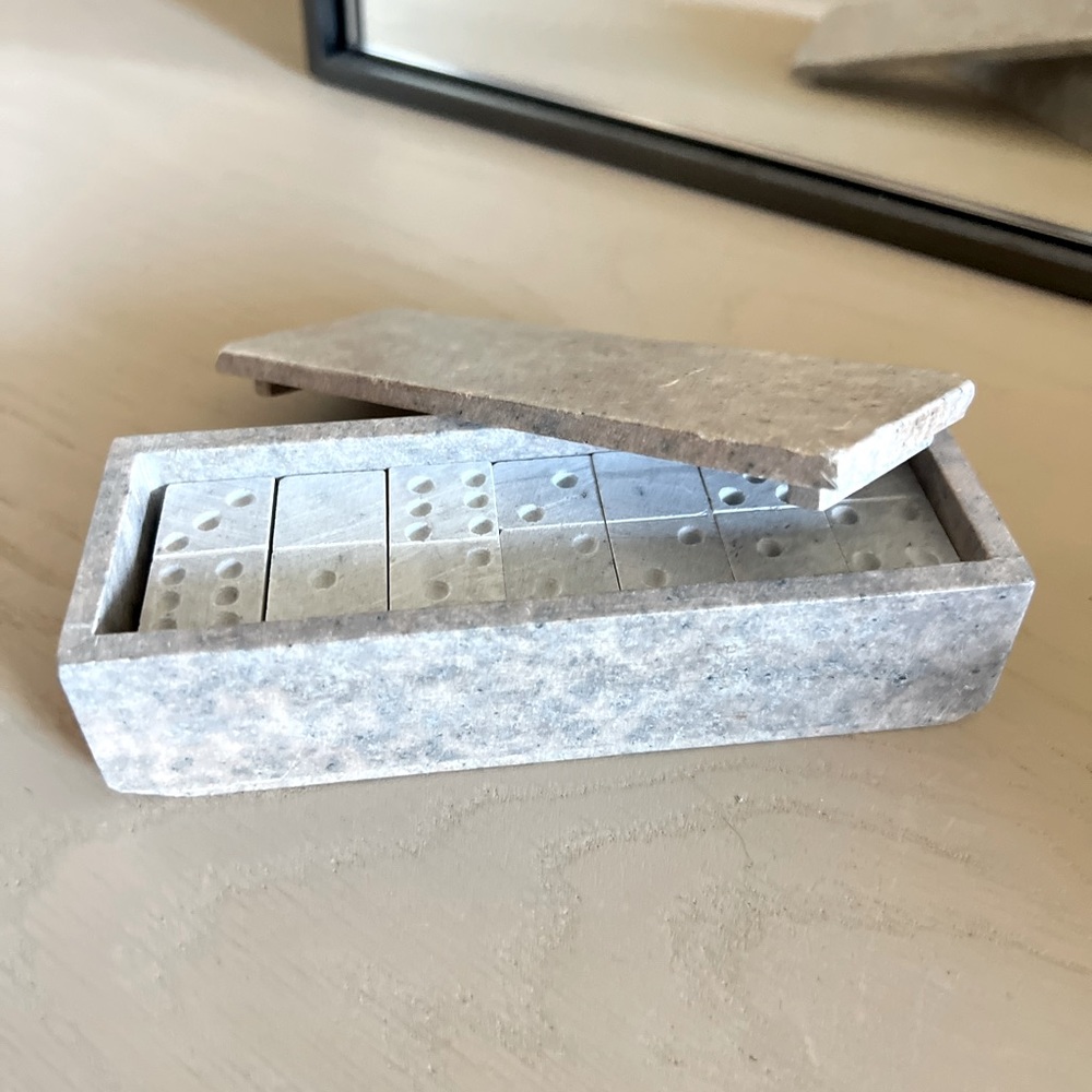 Marble Dominoes Set